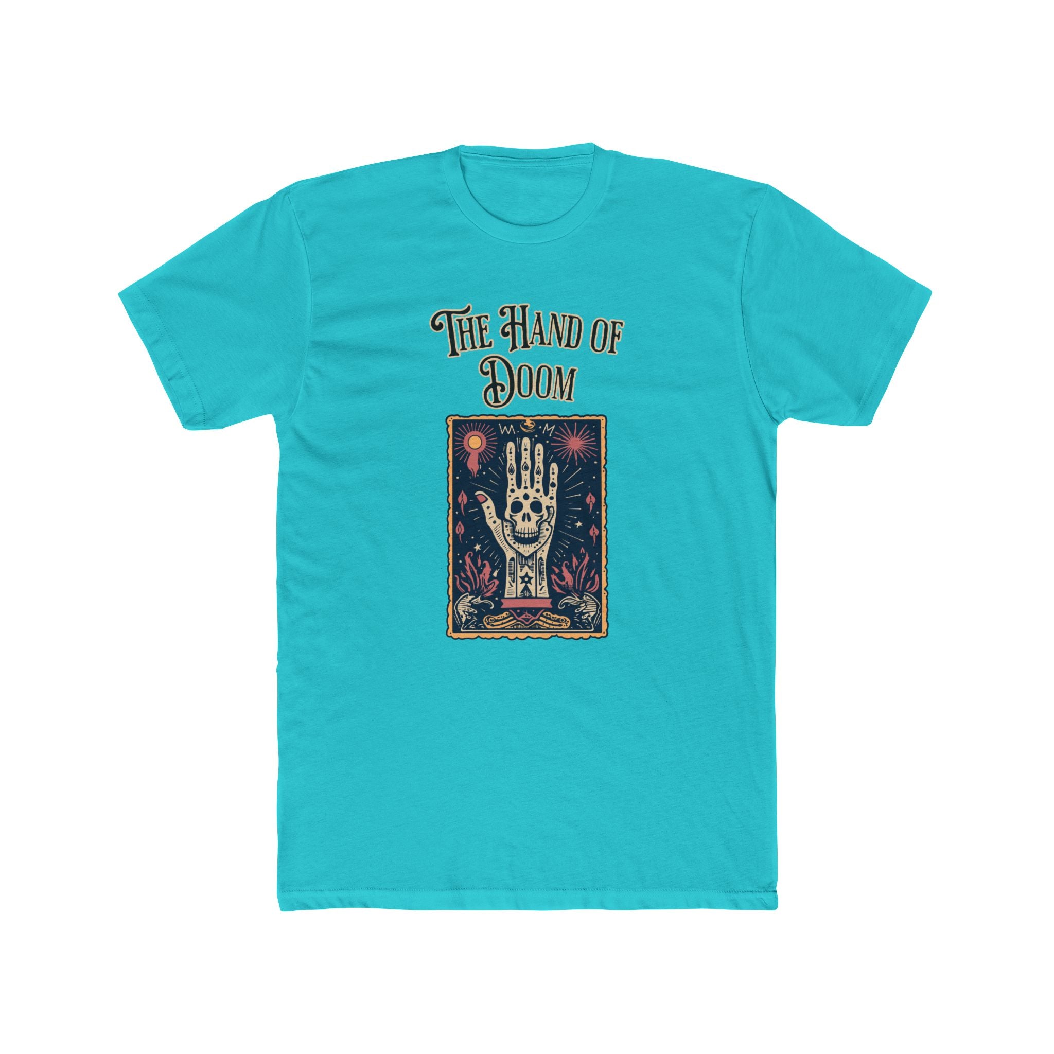The Hand Of Doom - Unisex Cotton Crew Tee (Front) - Damned Threads